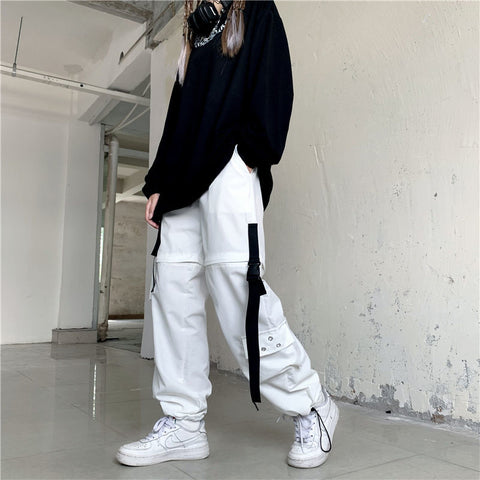 Pantalones de estilo Harajuku con tecnología