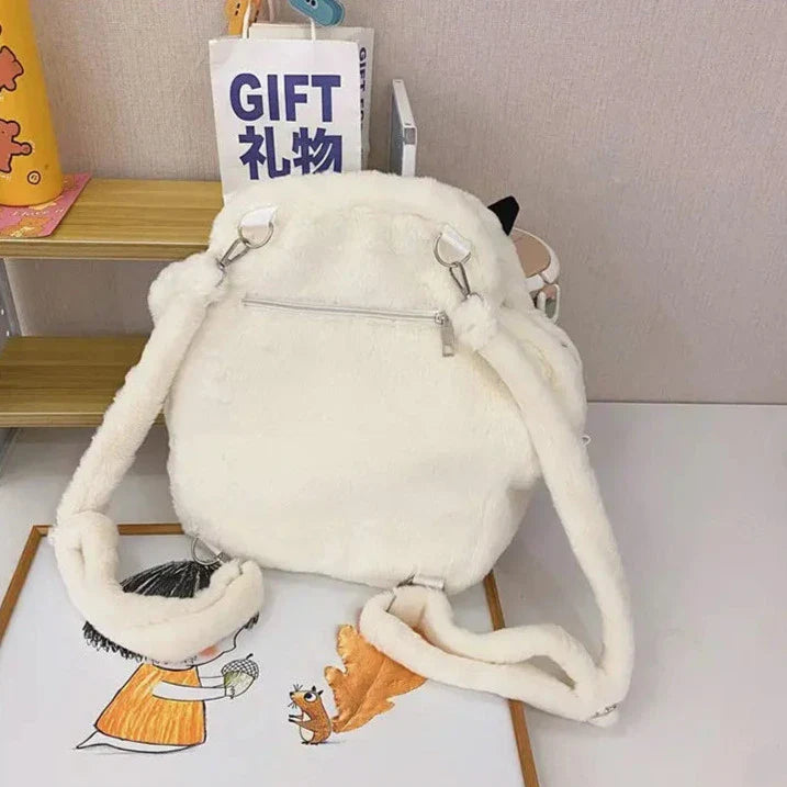 Cute Plush Cat Claw Backpack