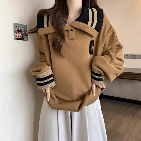 Korean Fashion Collar Pullover