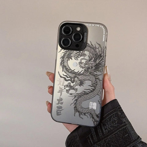 Bonita funda para iPhone con forma de dragón 