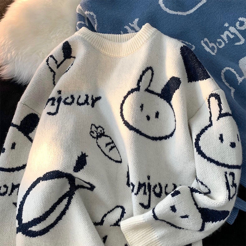 Cartoon Rabbit Sweater