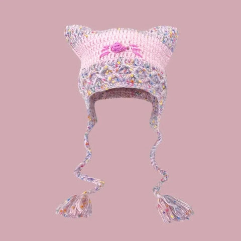 Gorro kawaii estilo Y2K