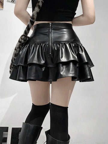 Dark Mall Goth Mini Skirt