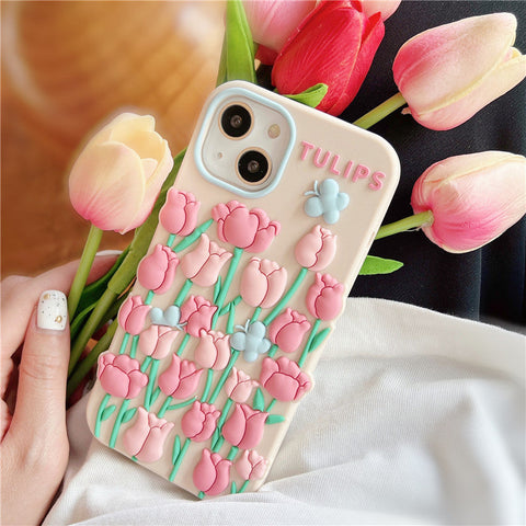 Süße iPhone-Hülle mit Blumenmuster