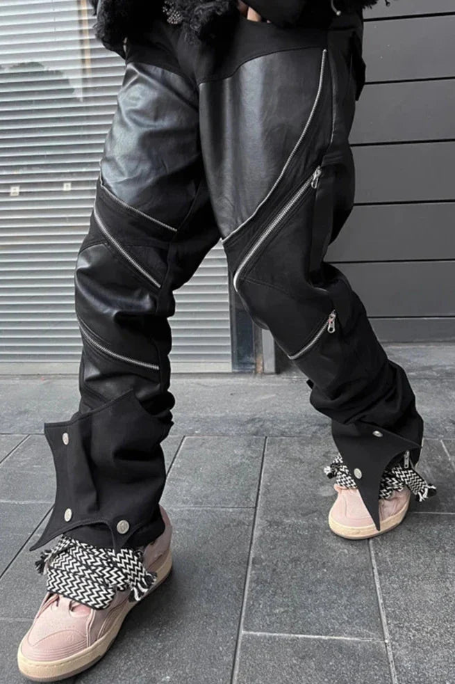 Dark Punk Leather Pants