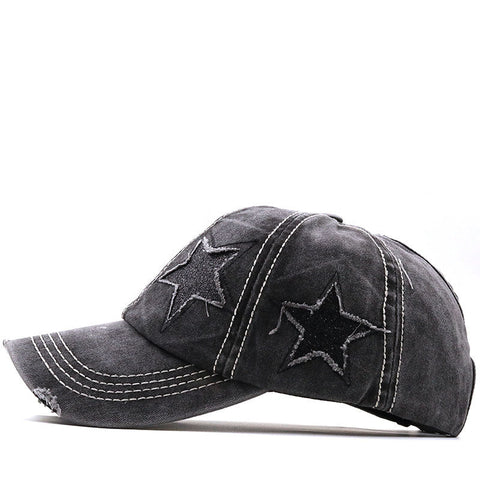 Denim Grunge Baseball Cap