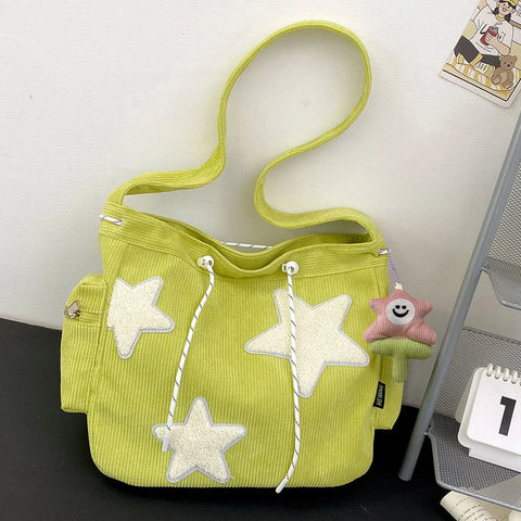 Cute Star Courduroy Bag