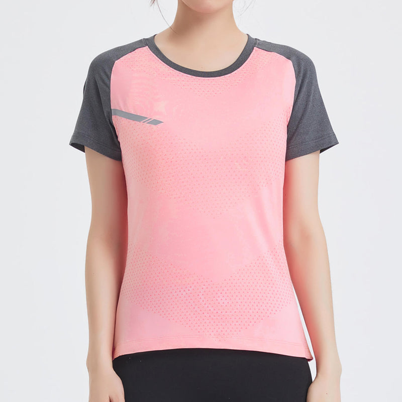 Antihaftbeschichtetes, eisiges Damen-Sport- und Fitness-T-Shirt