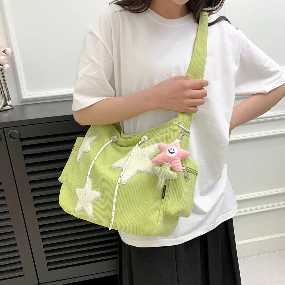 Cute Star Courduroy Bag