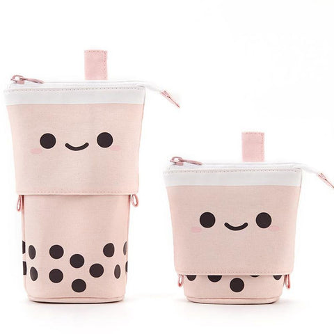 Estuche para lápices con té con leche Boba