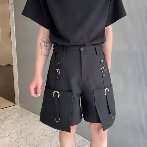 Lockere Gothic-Cargo-Shorts