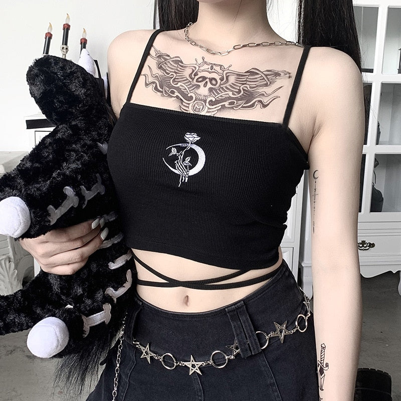 Gothic-Crop-Top