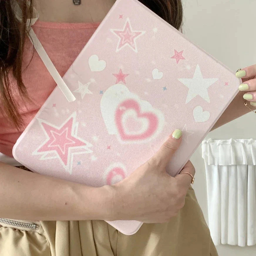 Cute Pink Heart iPad Case