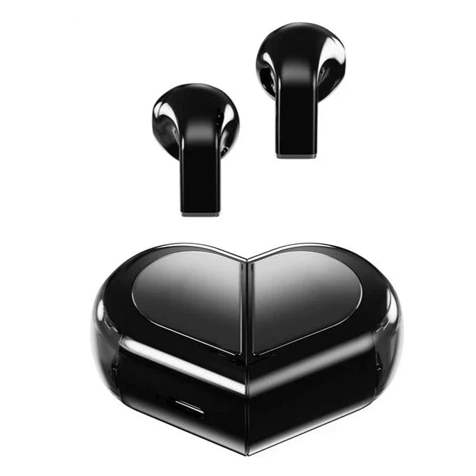 Cute Heart Shaped Wireless Earbuds