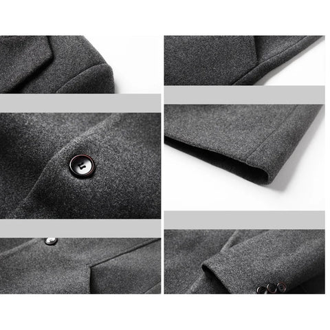 Raphael - Men's Single Breasted Wool Coat