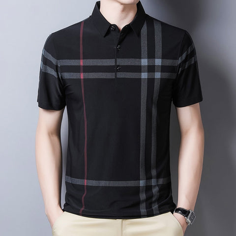 Ben - Checked Anti-Wrinkle Polo Shirt