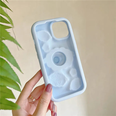 Funda para iPhone con diseño de ovejas 3D kawaii