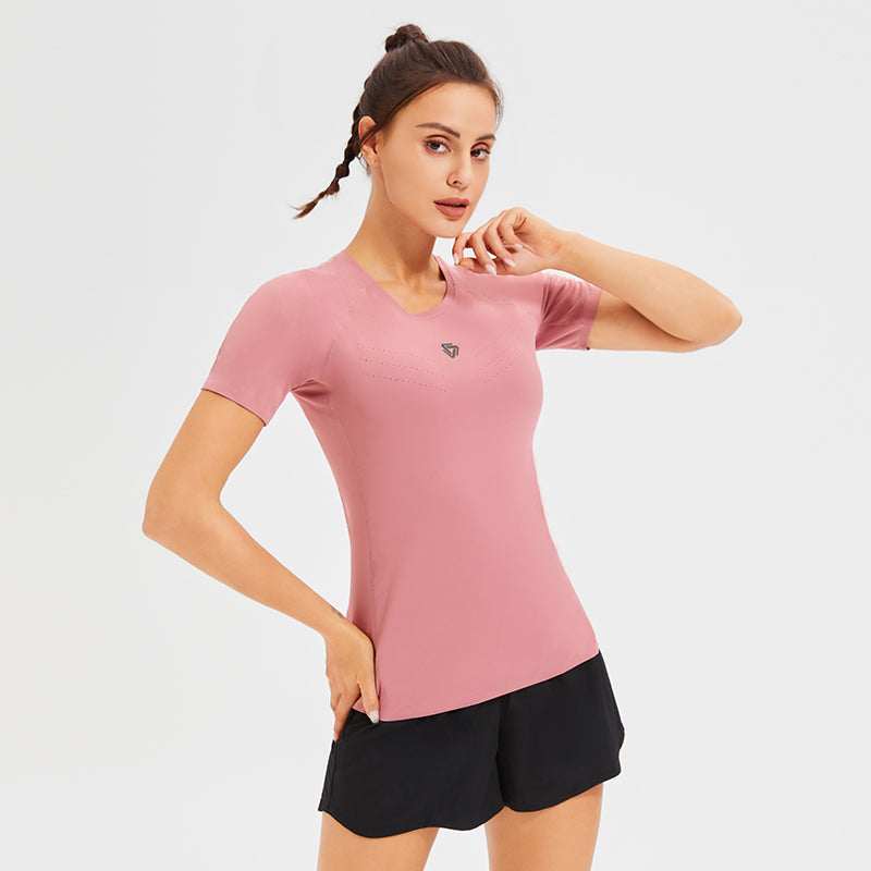 Women’s Quick Drying Breathable Holes Yoga Top