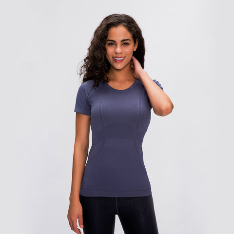 Stretchy Soft Short Sleeve Women’s Yoga Fitness T Shirt