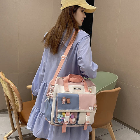 Mochila escolar estilo coreano kawaii