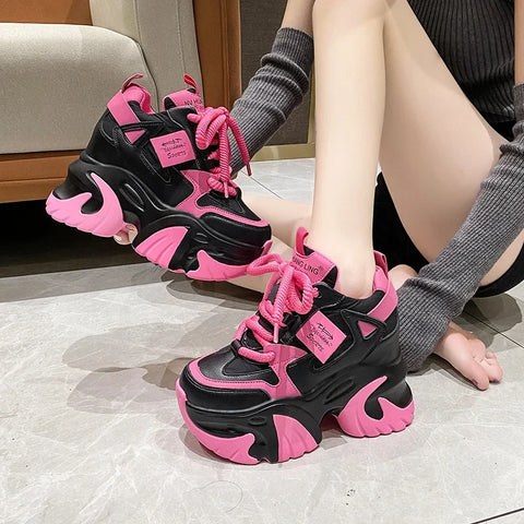 Cute High Platform Sneakers