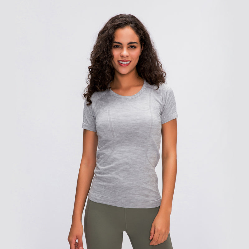 Stretchy Soft Short Sleeve Women’s Yoga Fitness T Shirt