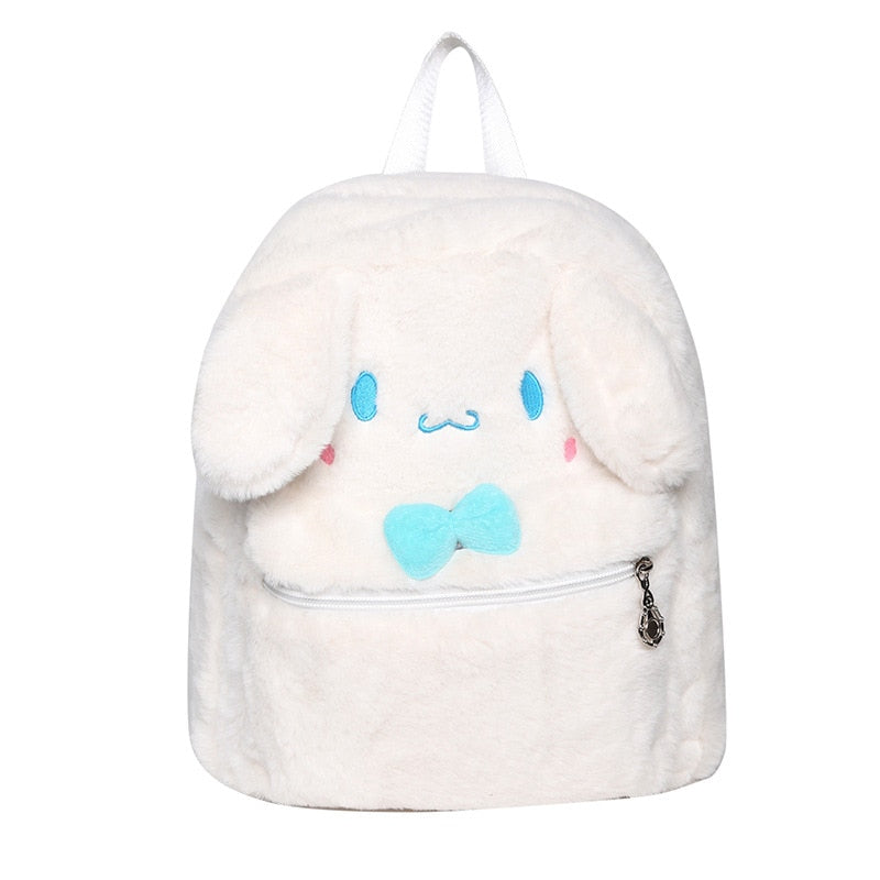 Mochila escolar de peluche kawaii