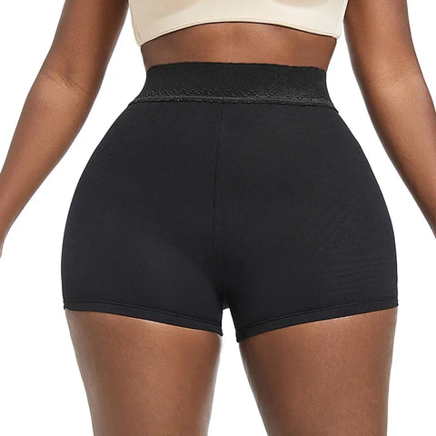 Tummy Control Butt Lift Lace Shorts With Butt Pads