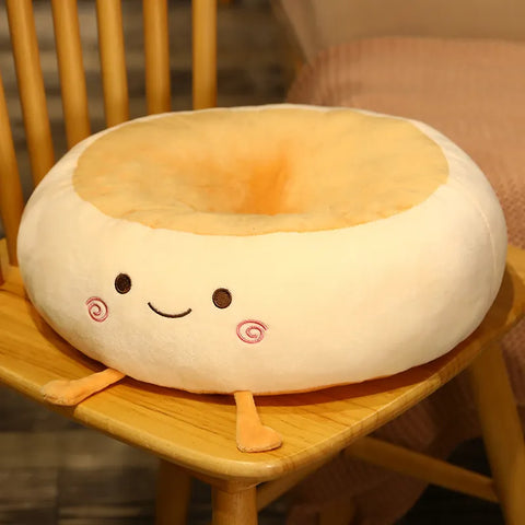 Almohada de peluche con forma de donut kawaii