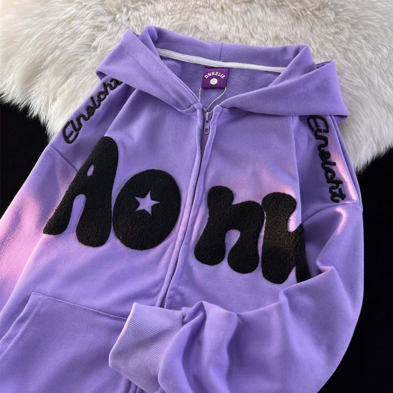 Y2K Harajuku Reißverschluss Hoodie