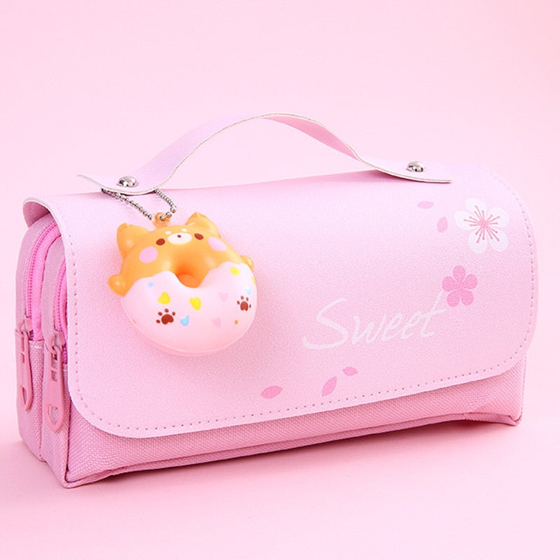 Estuche para lápices con animales suaves kawaii