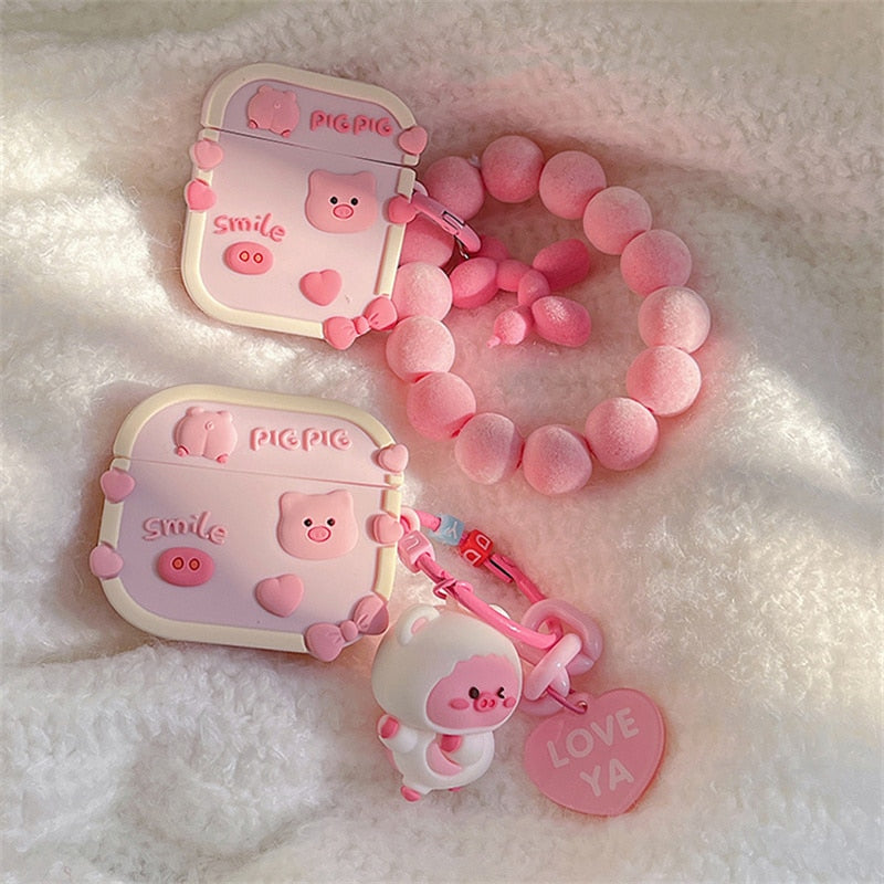 Cute Pig Case For Airpods