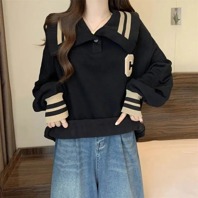 Korean Fashion Collar Pullover