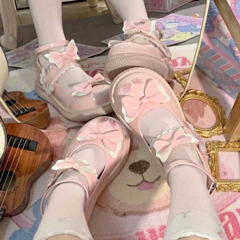 Zapatos estéticos de lolita kawaii