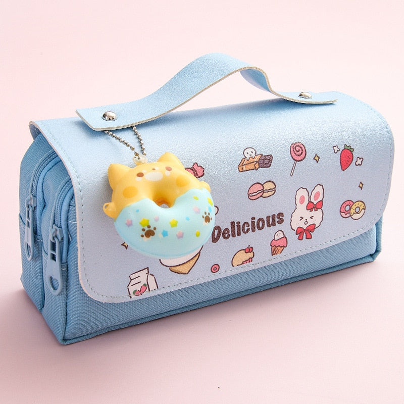 Estuche para lápices con animales suaves kawaii