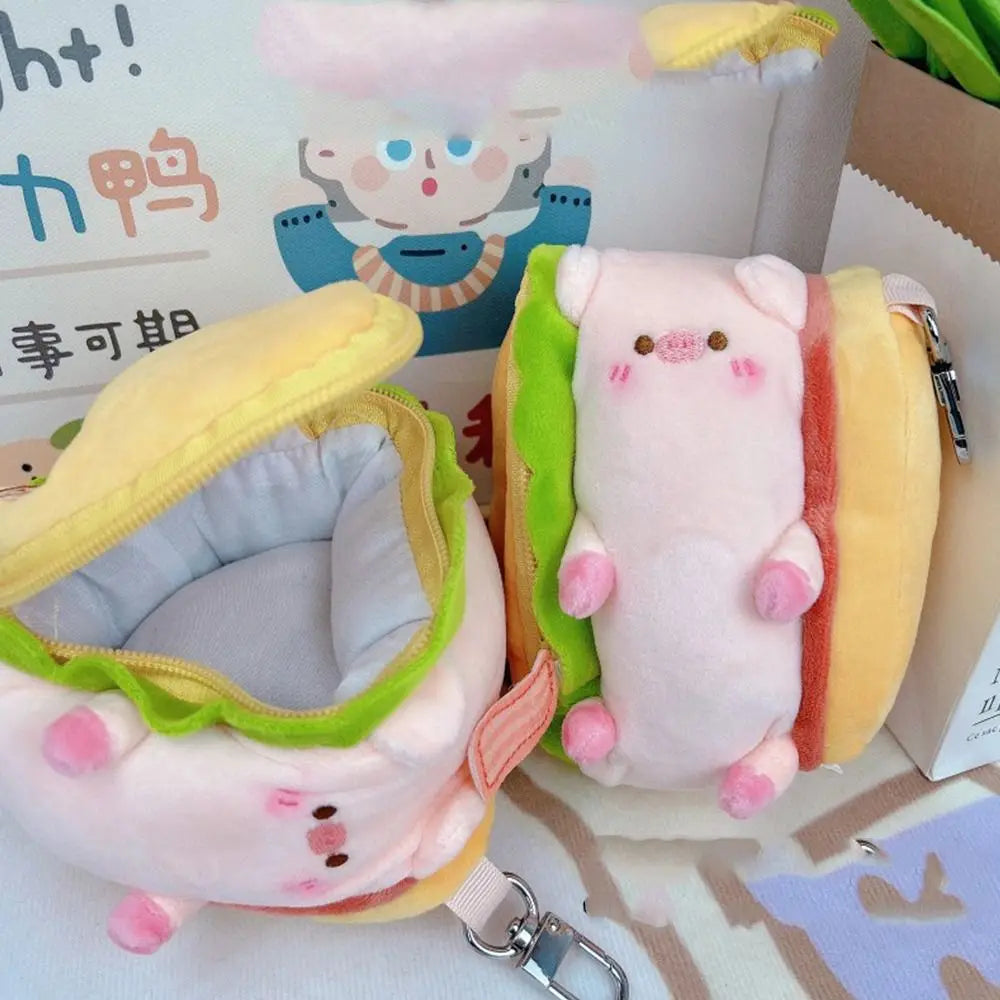 Estuche para lápices de cerdo kawaii