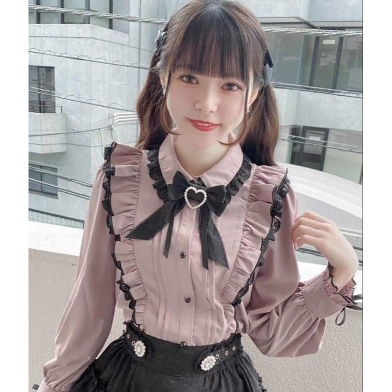 Elegante Bluse im Kawaii-Stil