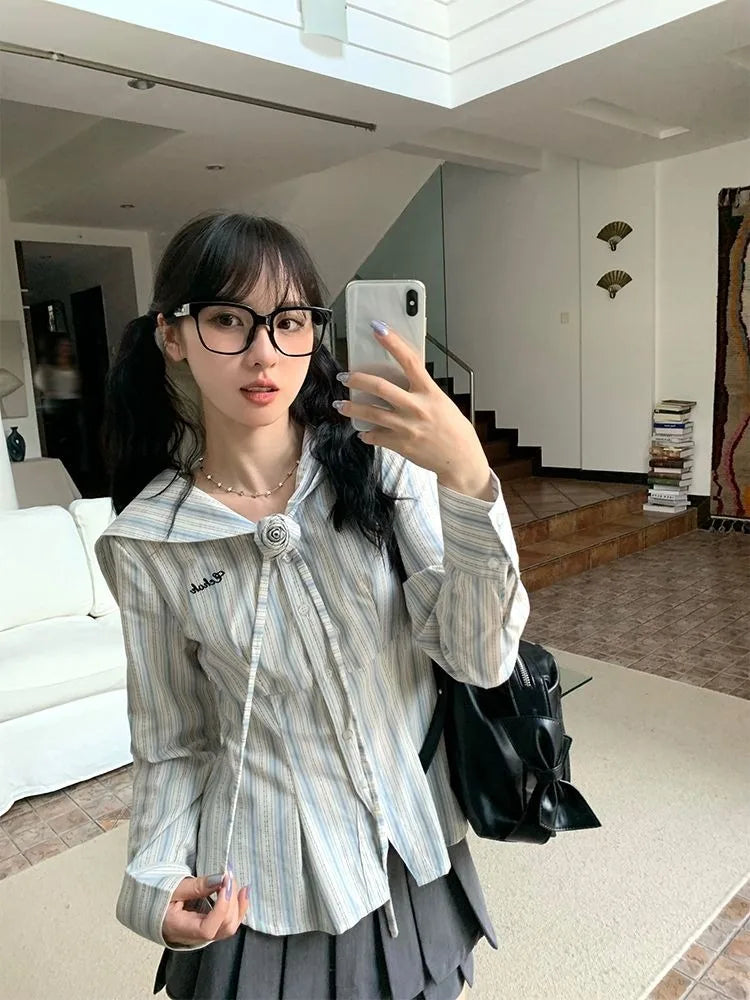 Bonita camisa vintage a rayas