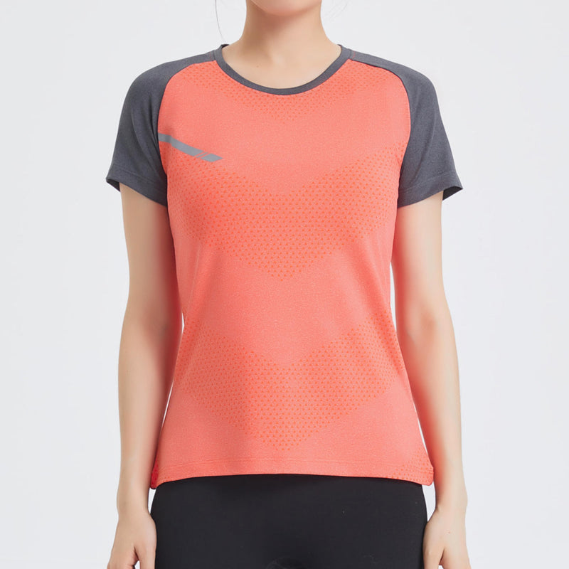 Antihaftbeschichtetes, eisiges Damen-Sport- und Fitness-T-Shirt