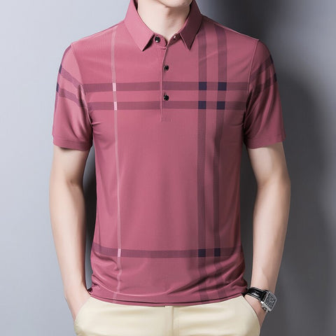 Ben - Checked Anti-Wrinkle Polo Shirt