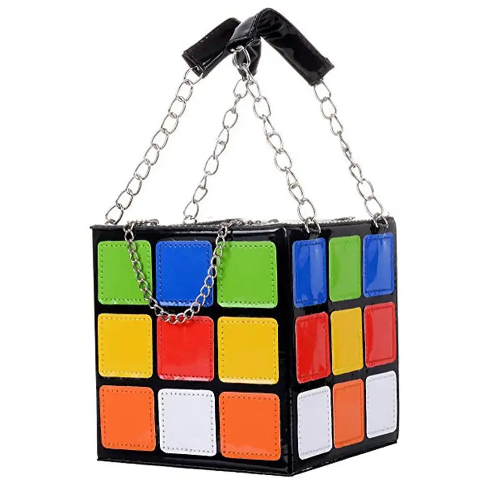 Bolso estilo cubo de Rubik