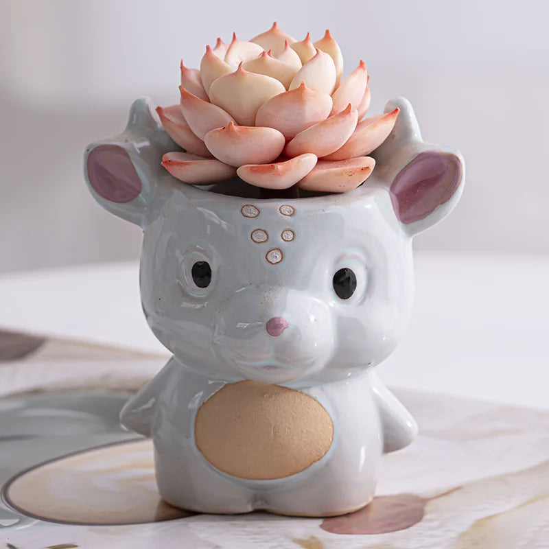 Cute Deer Flower Pot