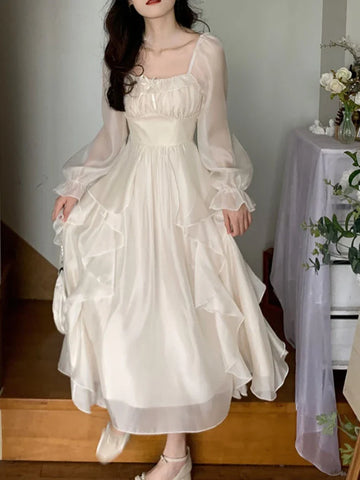 Chiffonkleid im koreanischen Stil