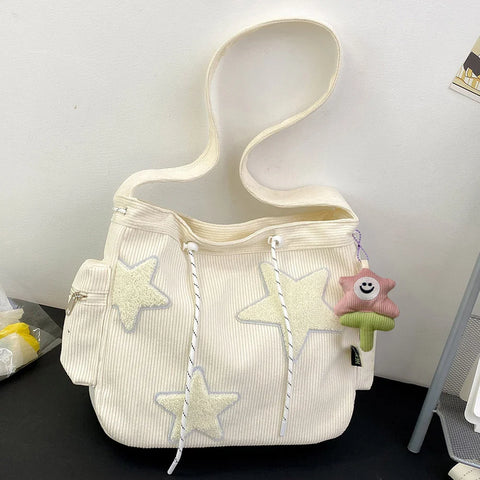 Süße Cord-Tasche mit Sternen