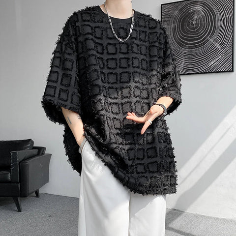 Dark Patterned Oversized T-Shirt