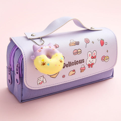 Estuche para lápices con animales suaves kawaii