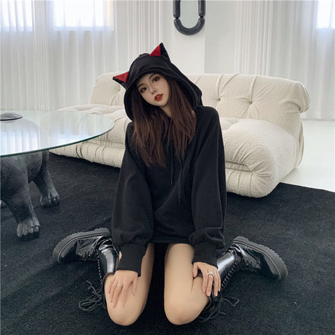 Devil Cat Ears Hoodie