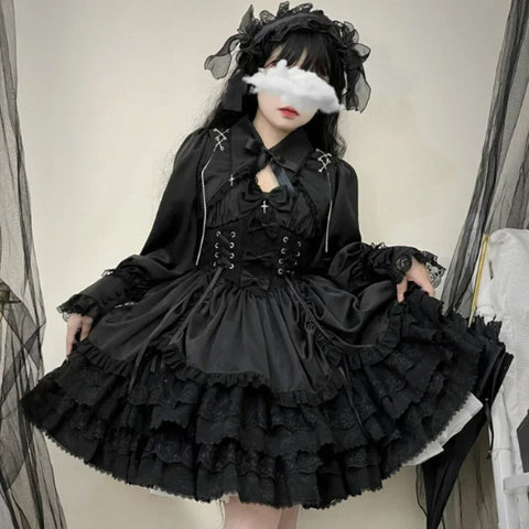 Japanisches viktorianisches Gothic-Lolita-Kleid