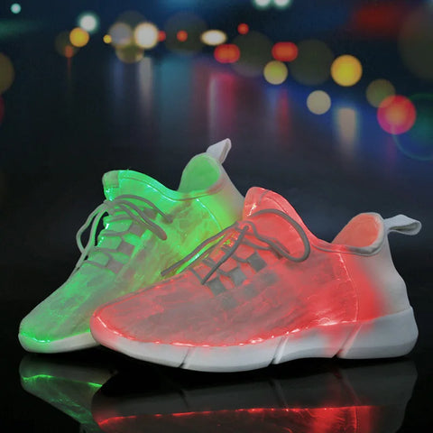 Zapatillas deportivas con luces LED brillantes