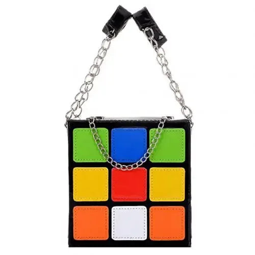 Bolso estilo cubo de Rubik